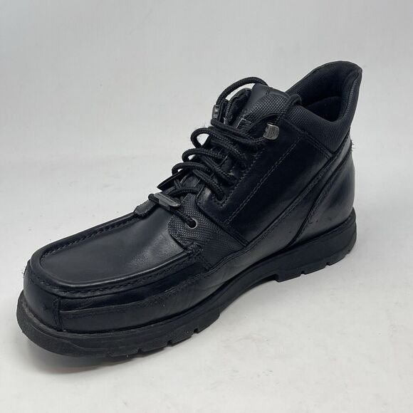Rockport XCS Waterproof Chukka Boots Mens 10 Black Leather Ankle Hiking Work main image 14